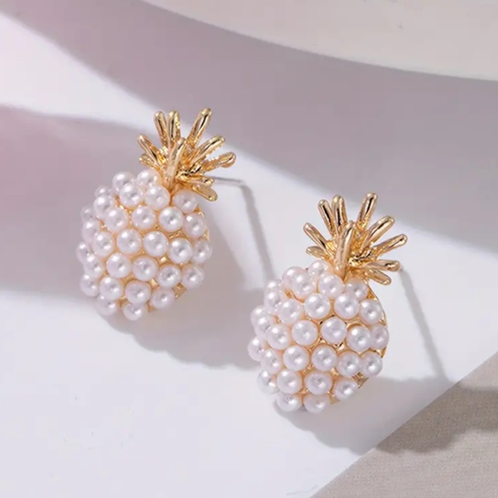 Pineapple Earrings - Picture 3 of 4